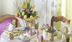 Праздничный стол: цветочные композиции к Пасхе