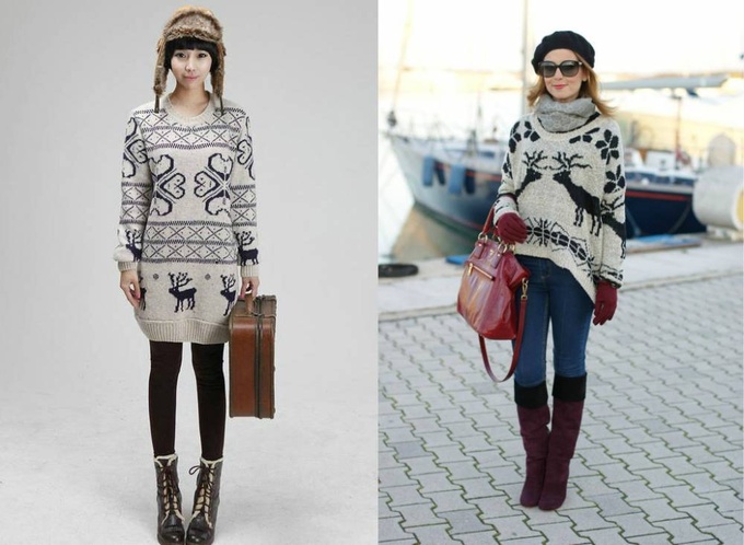 Модный выбор: свитер с оленями