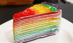 Невероятный десерт:  блинный торт "Радужный"