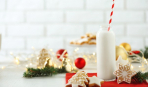 Рождественский молочный коктейль