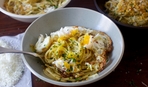 Спагетти Pangrattato с xрустящим яйцом