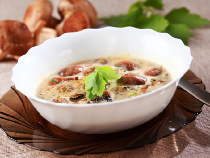 Сырный суп с белыми грибами - Вкус.ua