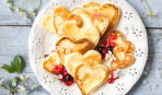 День святого Валентина: французские тосты-сердечки