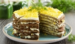 Блюдо дня: печеночный торт с кабачками "Лето в разгаре"