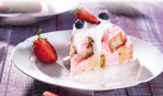 Бисквитный торт-мороженое «Афины» с ягодами