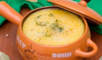 Пикантный суп с плавленым сыром