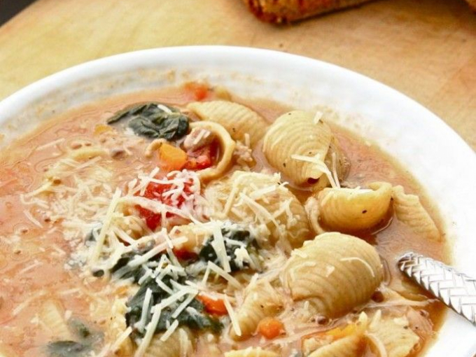Тосканский суп с колбаской