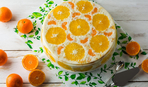 Сметанно-желейный торт с фруктами «Фестиваль» (без выпечки)