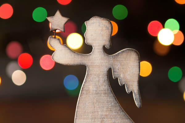 Трехмерный Рождественский ангел из бумаги