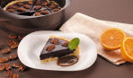 Шоколадный тарт с орехом пекан и апельсиново-кофейной  карамелью