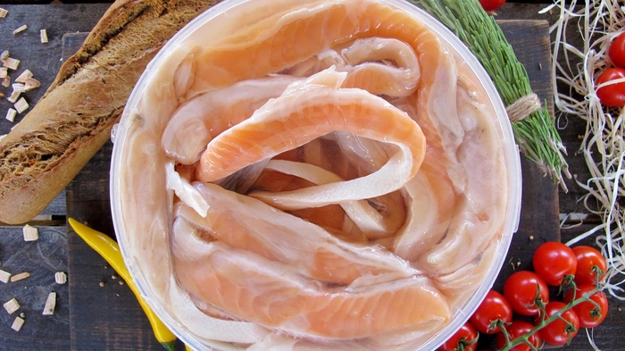 Засолка брюшек семги — рецепт с фото пошагово