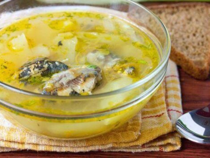 Рыбный суп рецепт из консервов пошагово с фото
