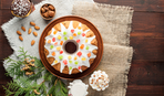 Рождественский кекс с цукатами и мармеладом
