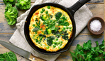 Что приготовить на завтрак: омлет с брокколи