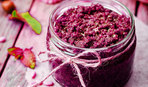 Фиолетовый песто: базилик и грецкие орехи