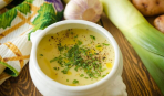 Готовим суп-пюре из картофеля и лука-порея