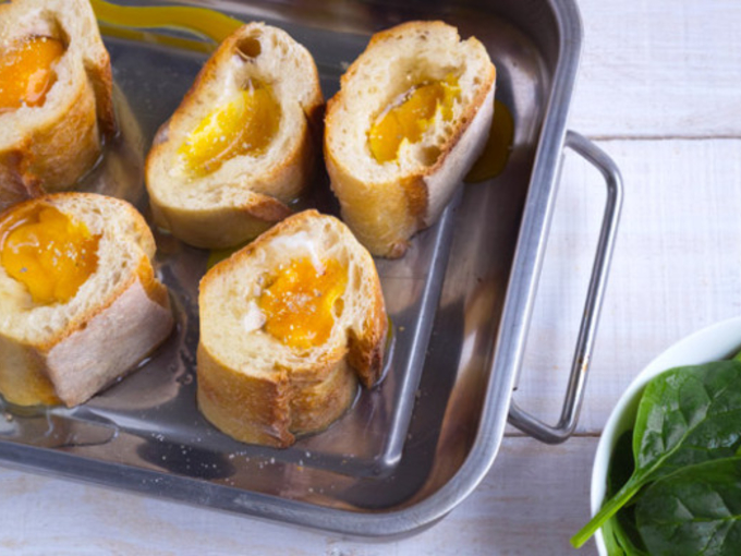 Рецепт приготовления яиц в хлебе по-парижски: шаг за шагом