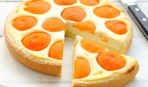 Пирог абрикосовый с маком и глазурью