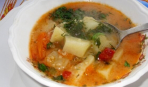 Картофельный суп с ячневой крупой