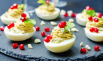 Новогодние рецепты: яйца фаршированные фасолью