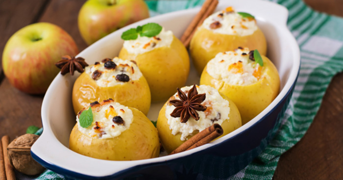 Запеченные яблоки с творогом в духовке: вкусный и полезный десерт