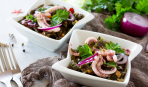 Фитнес-салат с морской капустой и кальмарами «Идеальная фигура»